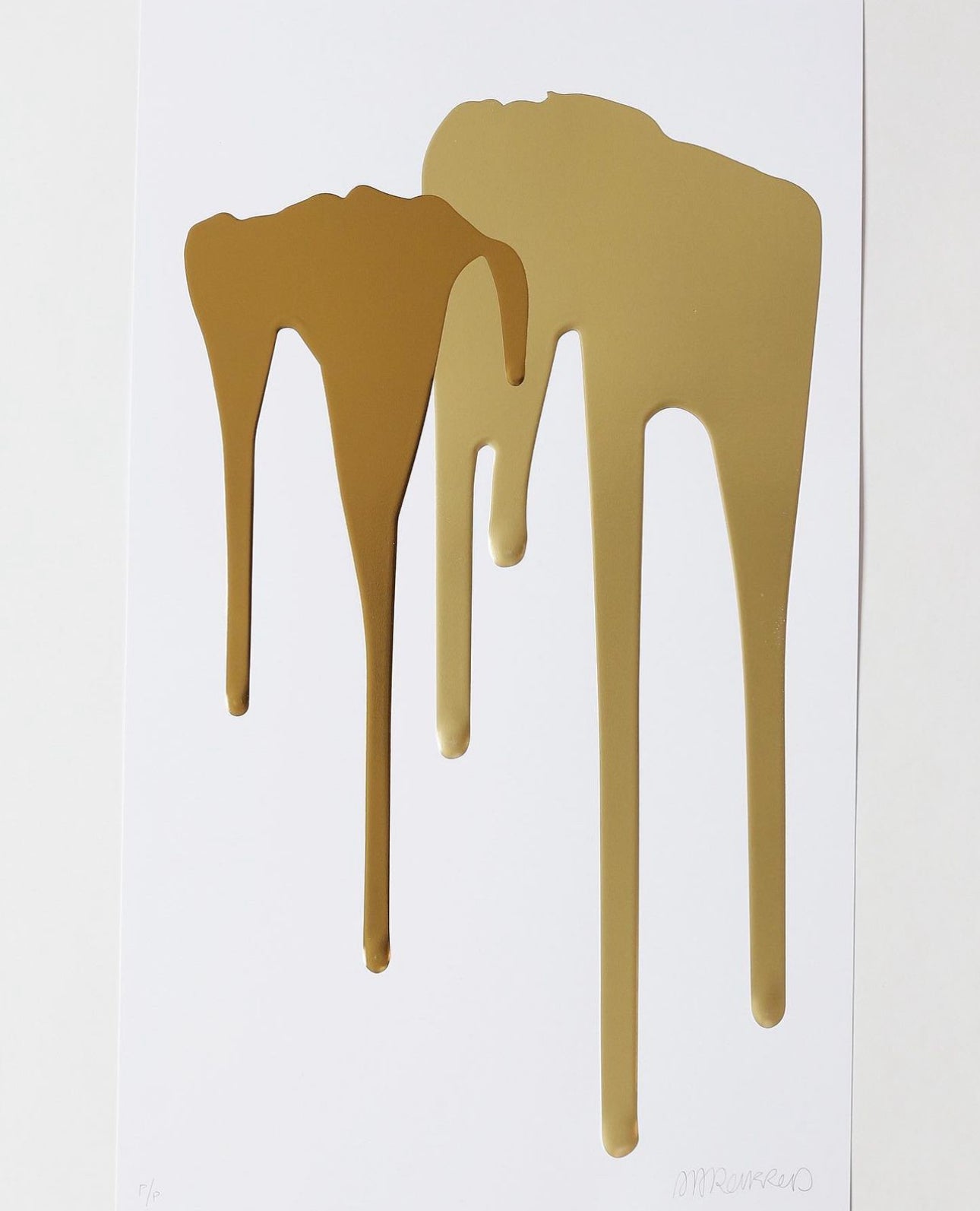 24K Gold Drip 3D print